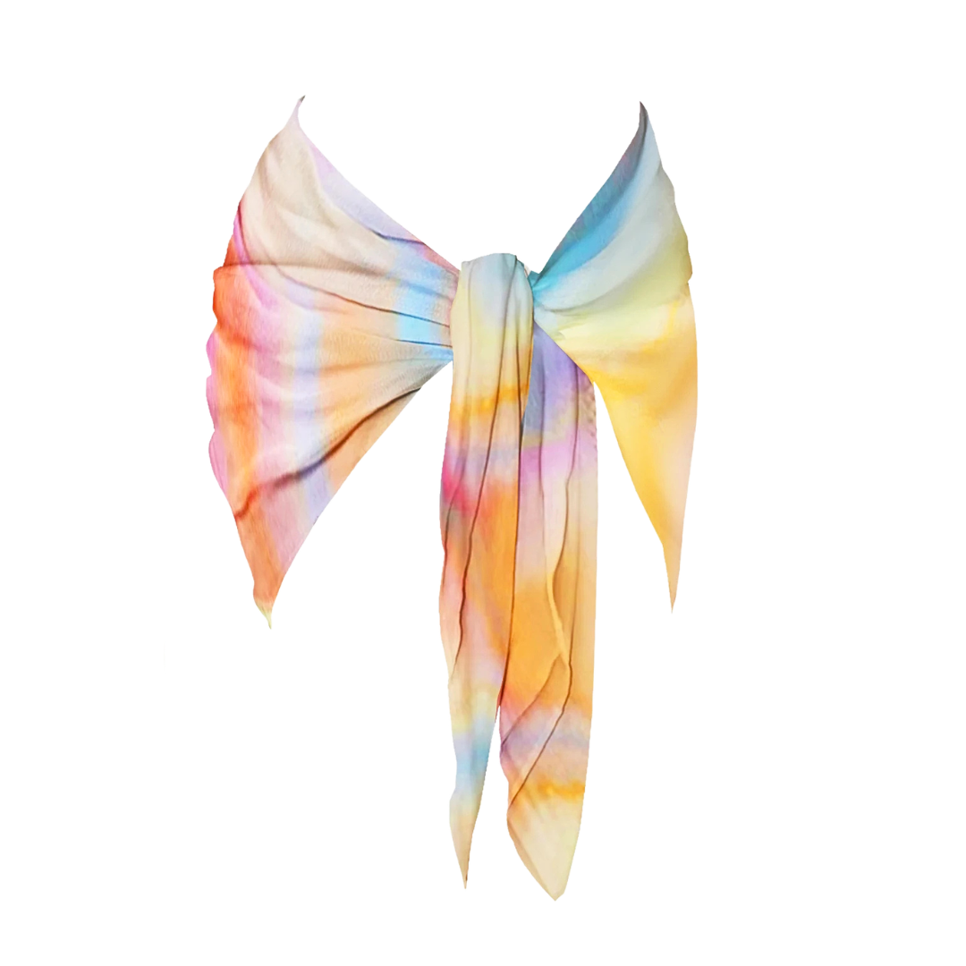 Rainbow Cloud Three-Piece Bikini Set