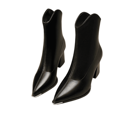 Rowena Sculptural Ankle Boots