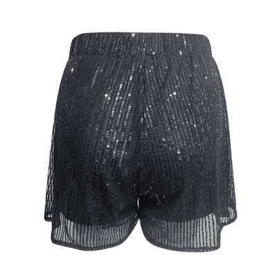 Glamorous High-Waisted Sequin Shorts
