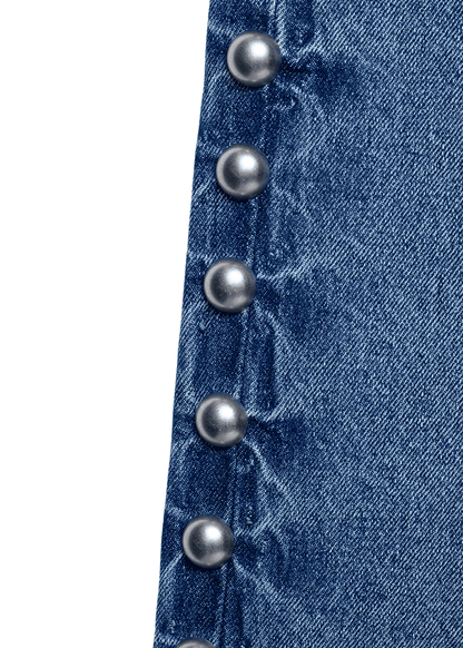Studded Wide Leg Jeans
