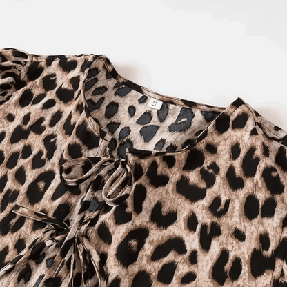 Tie-Front Peplum Blouse