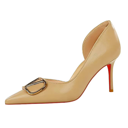 Klassische Stiletto-Pumps mit spitzer Zehenpartie