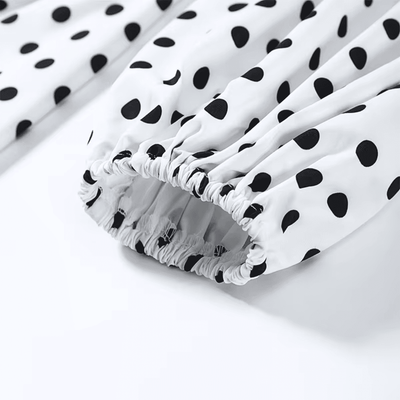 Polka Dot V-Neck Mini Dress
