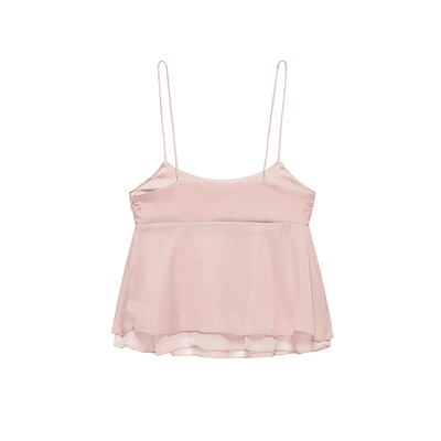 Pinkfarbener Minirock-Set in Pastell