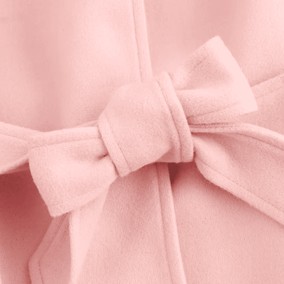 Elegant Pink Wool Cape