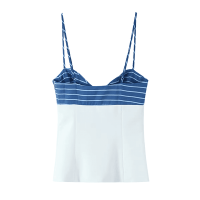 Gestreiftes nautisches Cami-Set