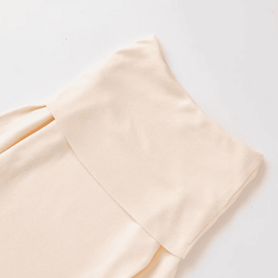 Off-Shoulder Ribbed Knit Top