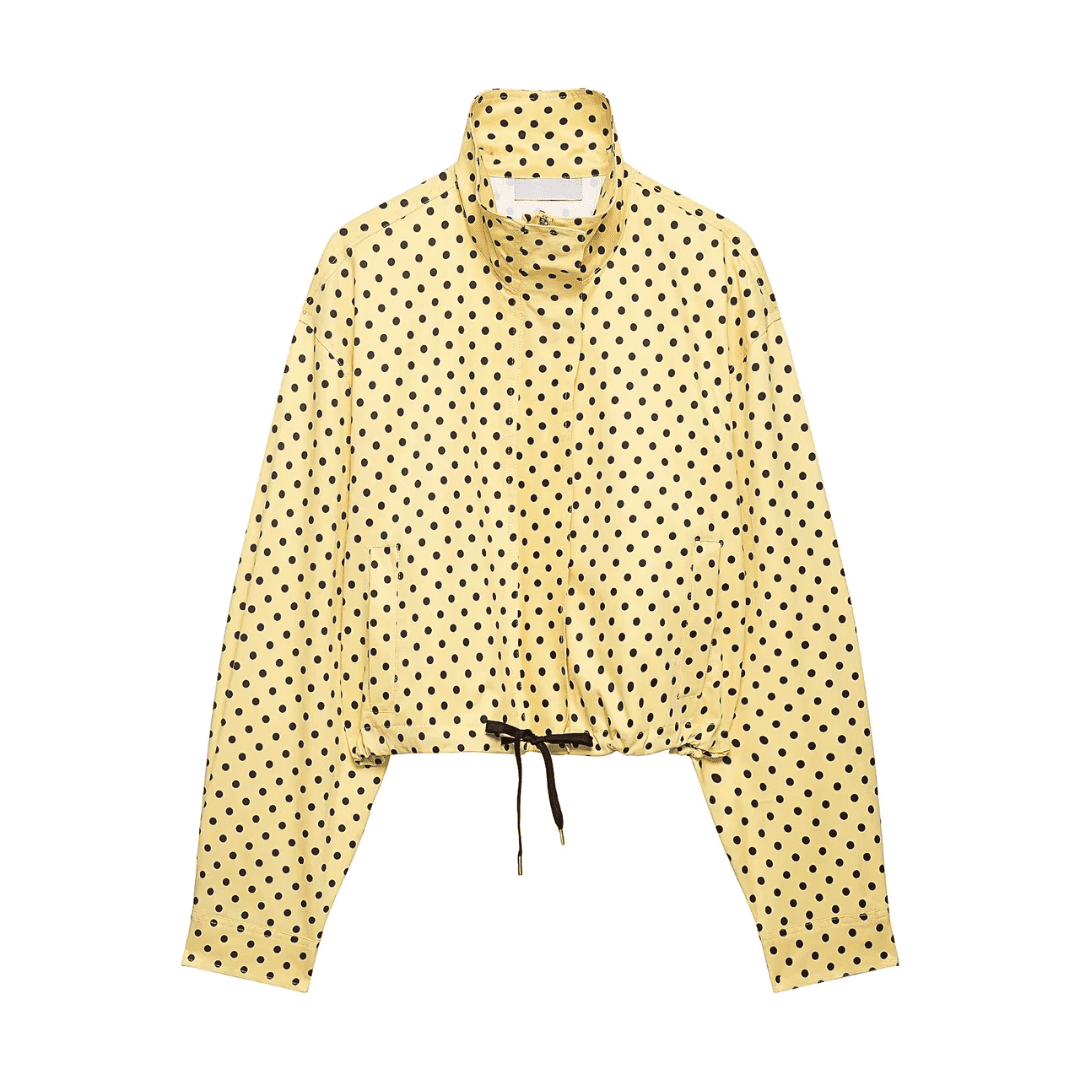 Frühlingsjacke mit Polka-Dots