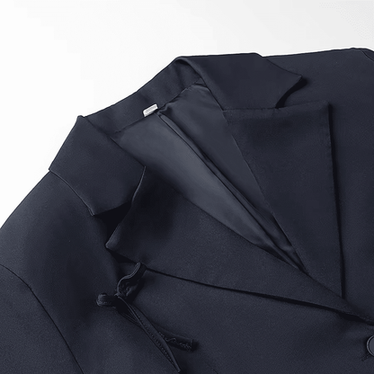 Navy Bow Detail Blazer