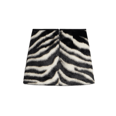 Zebra Print Faux Fur Set