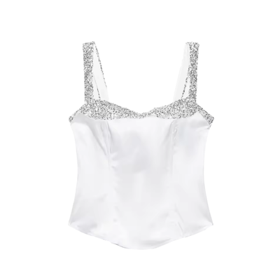 Sparkling Sequin Corset Top