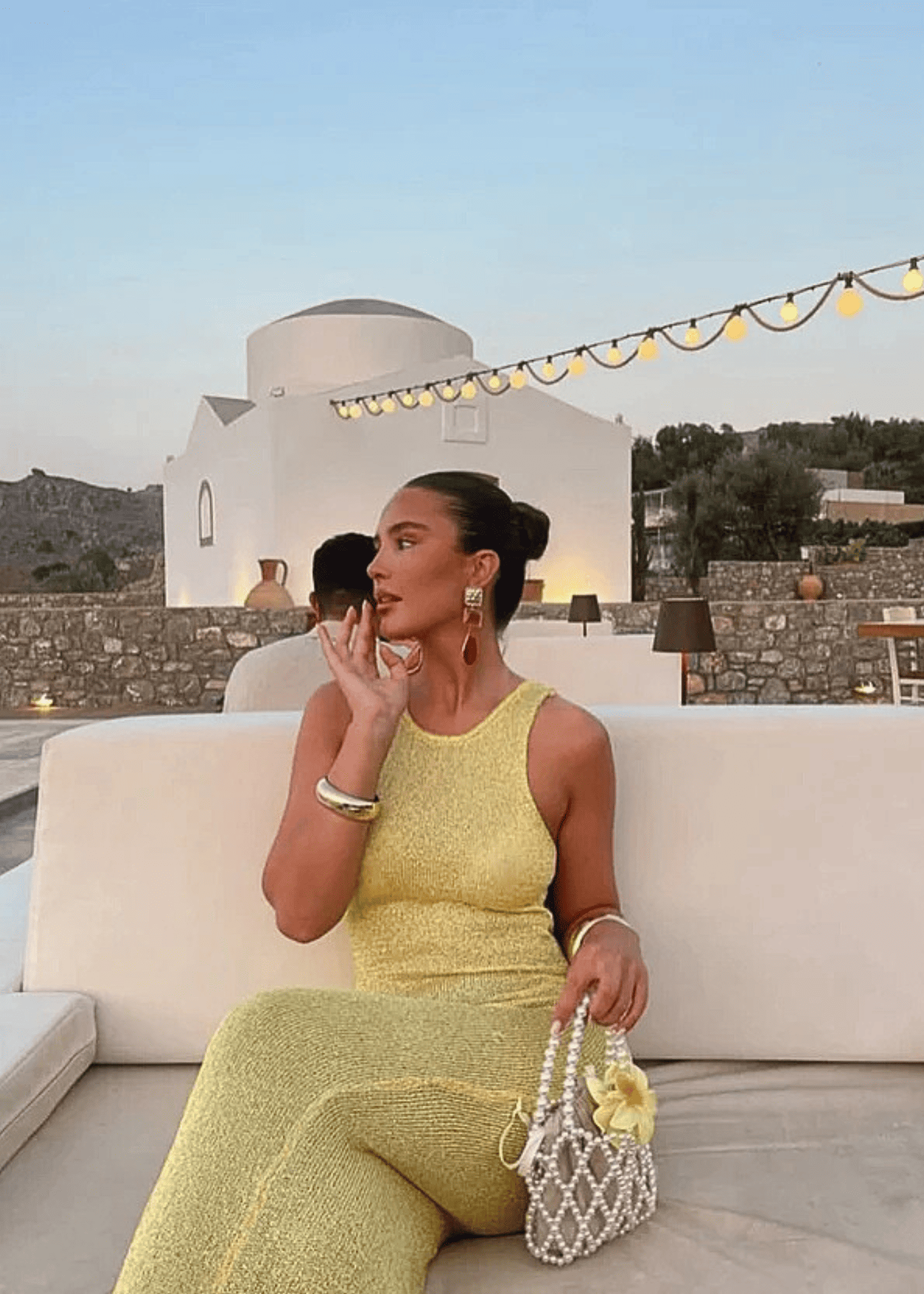 Amalfi Sunset Sparkle Dress