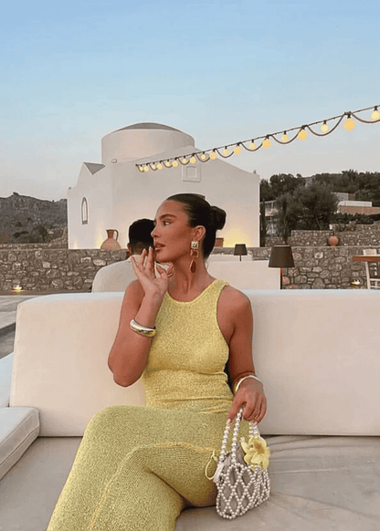 Amalfi Sunset Sparkle Dress