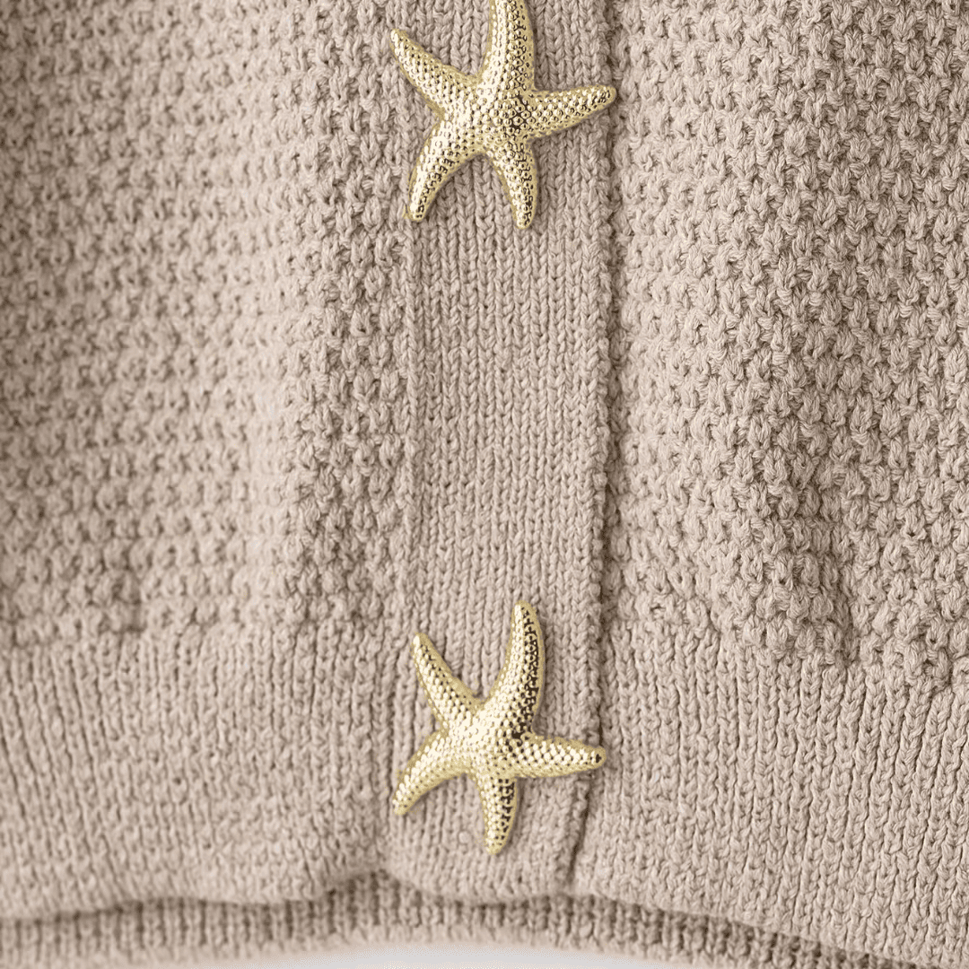 Starfish Button Knit Cardigan
