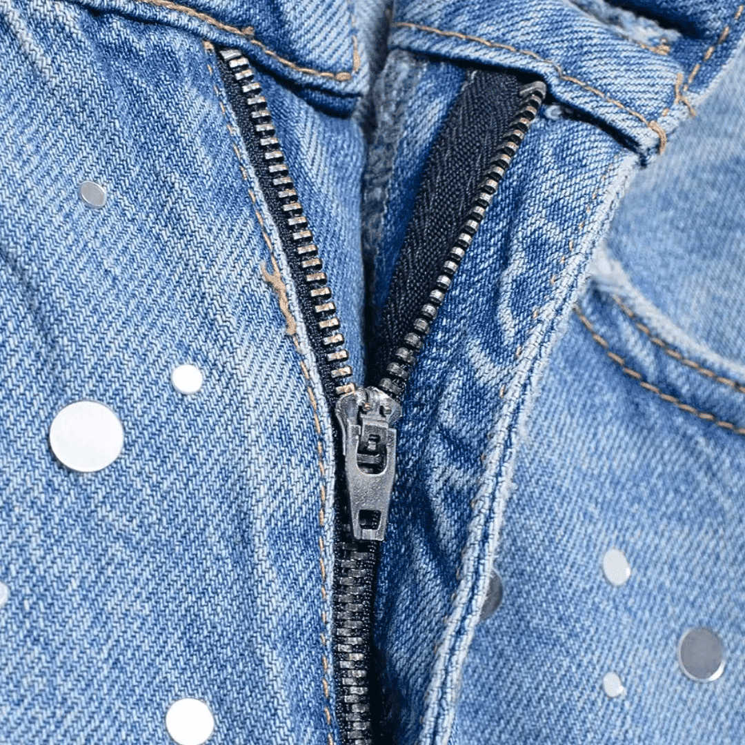 Starlight Crystal Wide-Leg Jeans