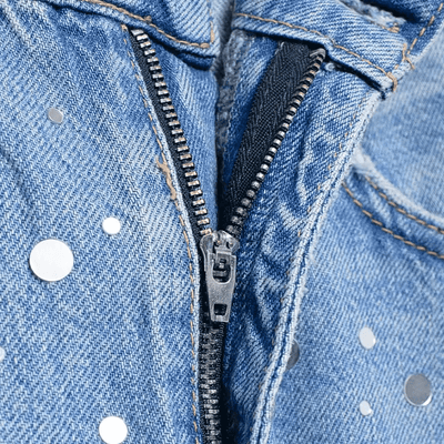 Starlight Crystal Wide-Leg Jeans