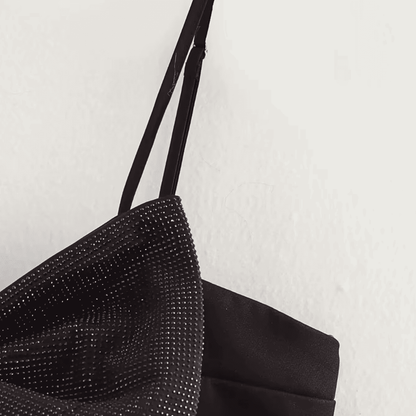 Pailletten-Schleifen-Top mit Struktur