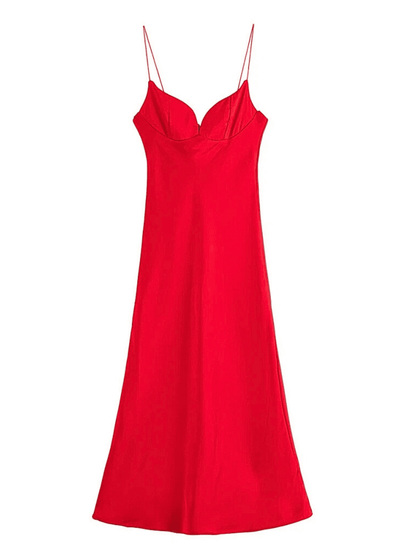 Elegant Flowing Spaghetti Dress