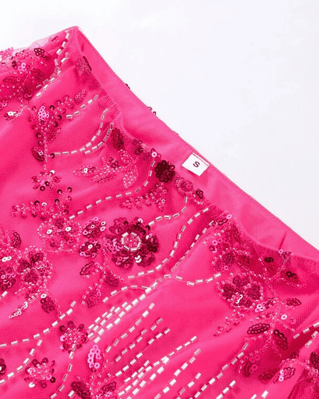 Sequin & Bead Mini Skirt