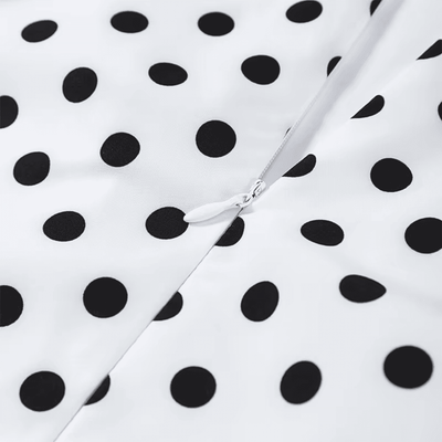 Polka Dot V-Neck Mini Dress