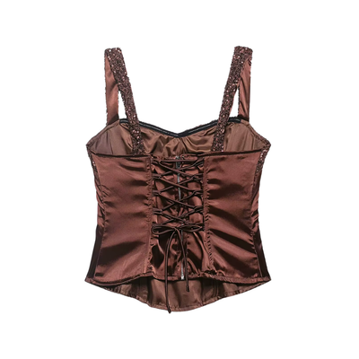 Sparkling Sequin Corset Top