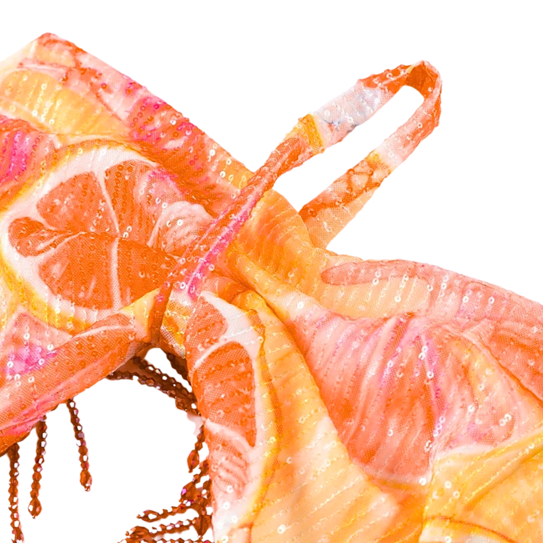 Citrus Sequin Two-Piece Set