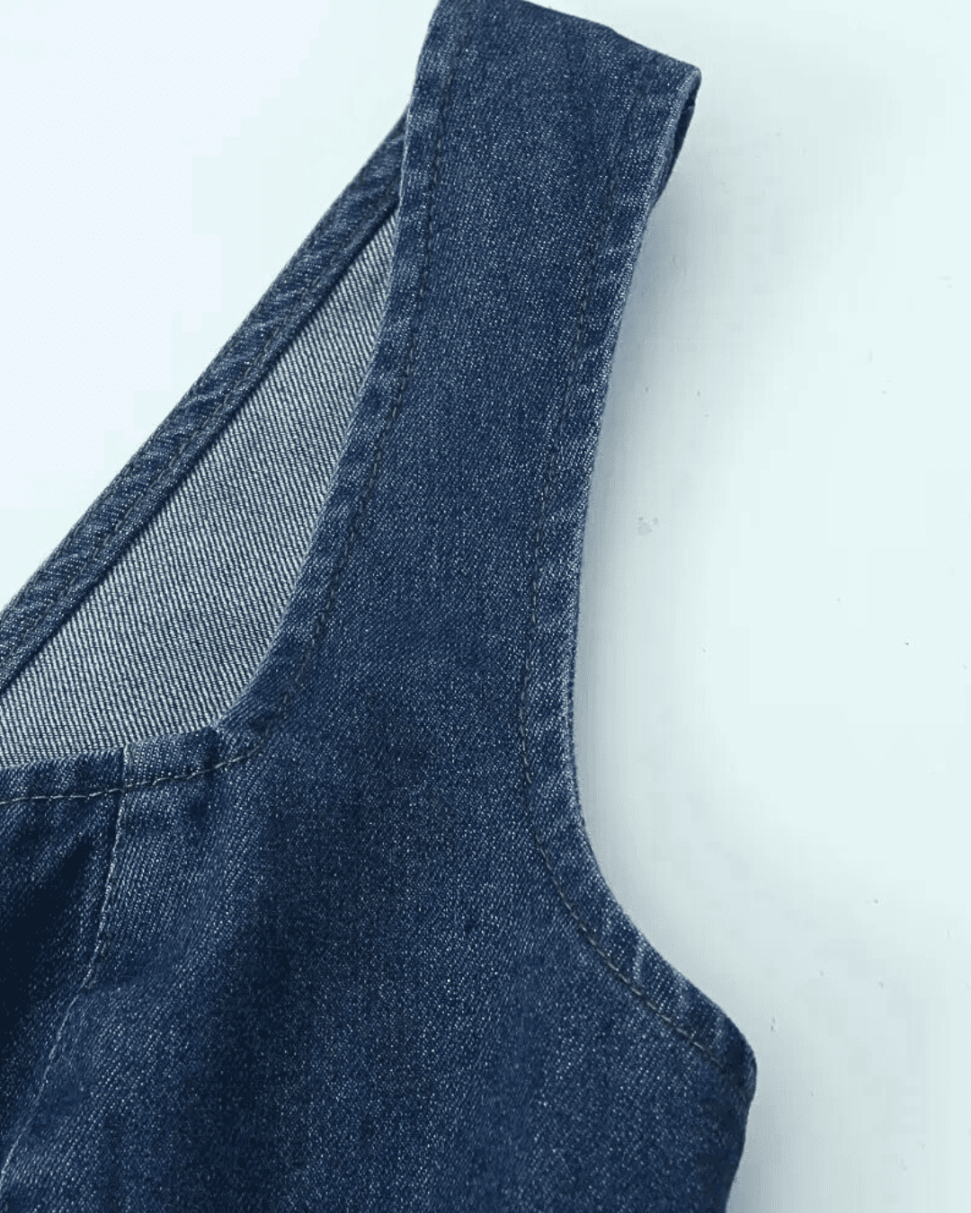 Chic Denim Bustier Top