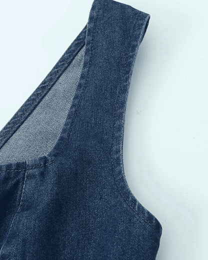 Chic Denim Bustier Top