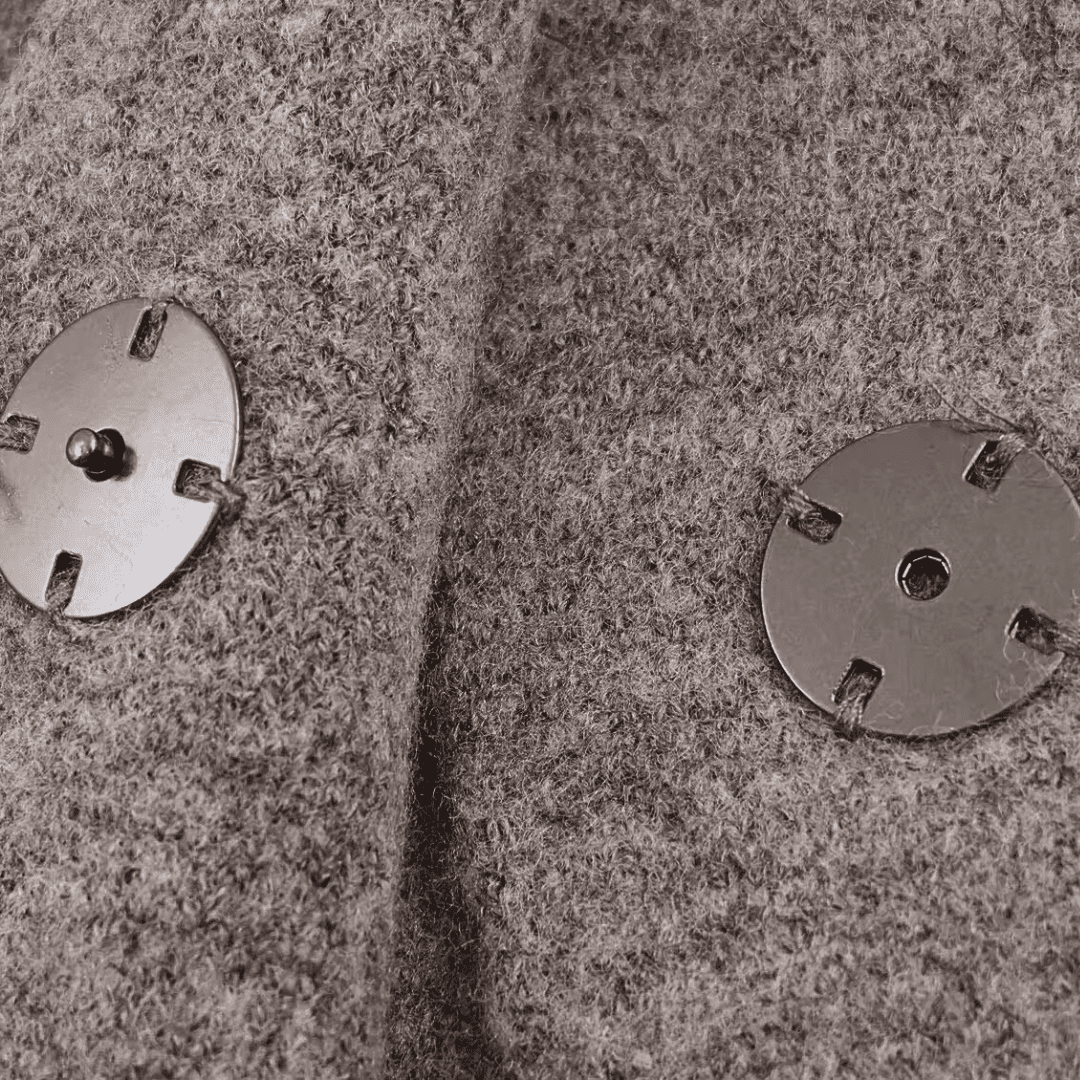 Chic Gray Knit Skirt Set