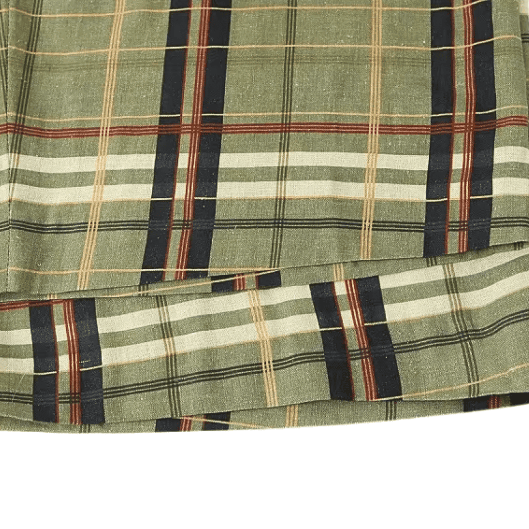 Elegante Karo-Hose mit hohem Bund