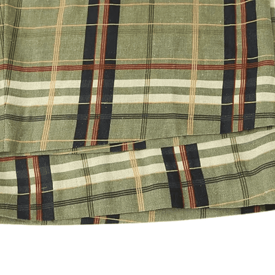 Elegante Karo-Hose mit hohem Bund