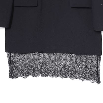 Black Lace Blazer Dress