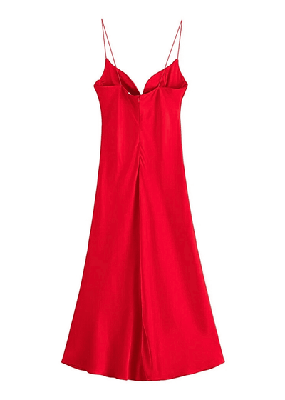 Elegant Flowing Spaghetti Dress