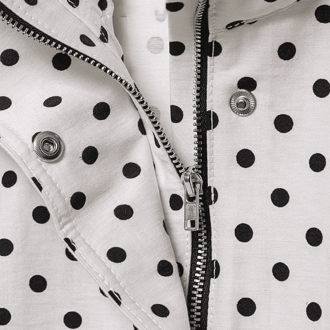Frühlingsjacke mit Polka-Dots