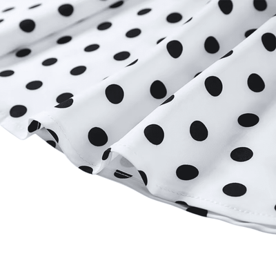 Polka Dot V-Neck Mini Dress