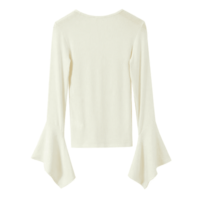 Bell Sleeve Ribbed Top