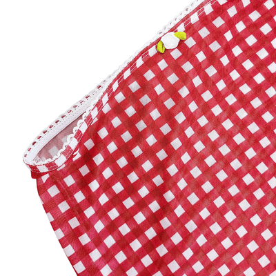 Gingham 3-Piece Swimsuit Set