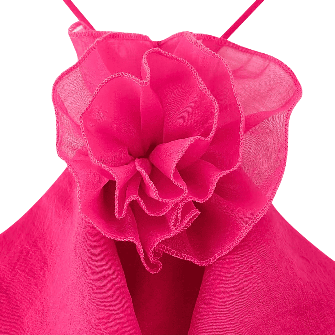 Floral Chiffon Midi Dress