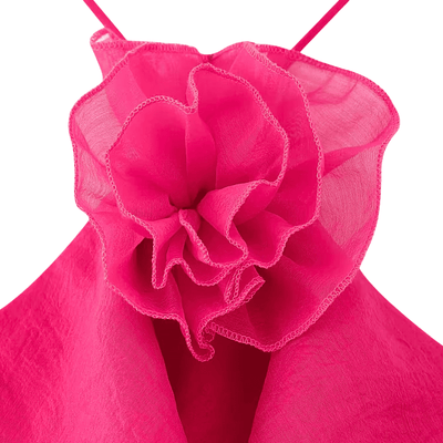 Floral Chiffon Midi Dress