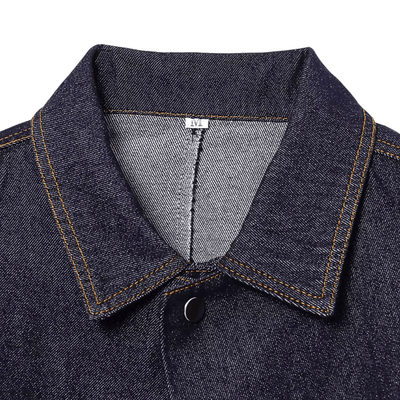 Dark Wash Denim Cape Jacket – Cropped Western Outerwear
