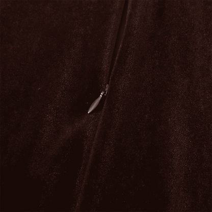 Velvet Mock Neck Lace Dress