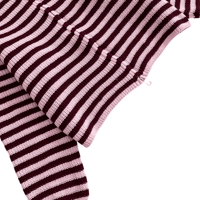 Striped Zip Knit Jacket