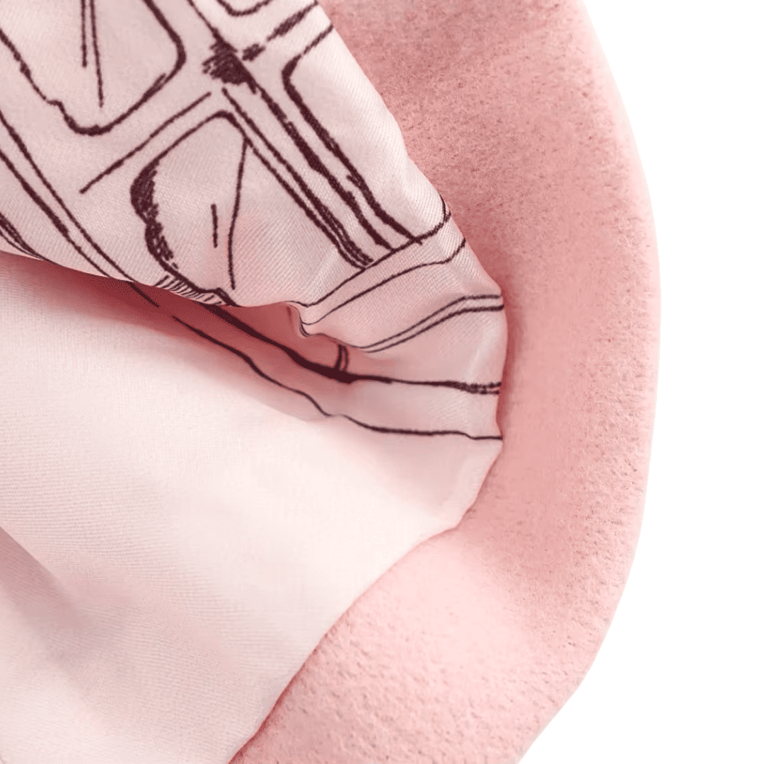 Elegant Pink Wool Cape