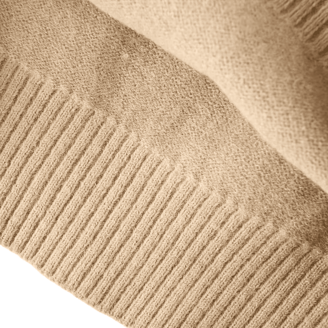 Collared Ribbed Knit Sweater