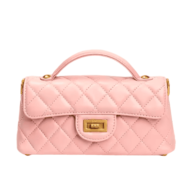 Classic Croc-Effect Top-Handle Bag