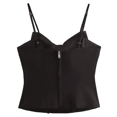 Sequin Bow Structured Cami