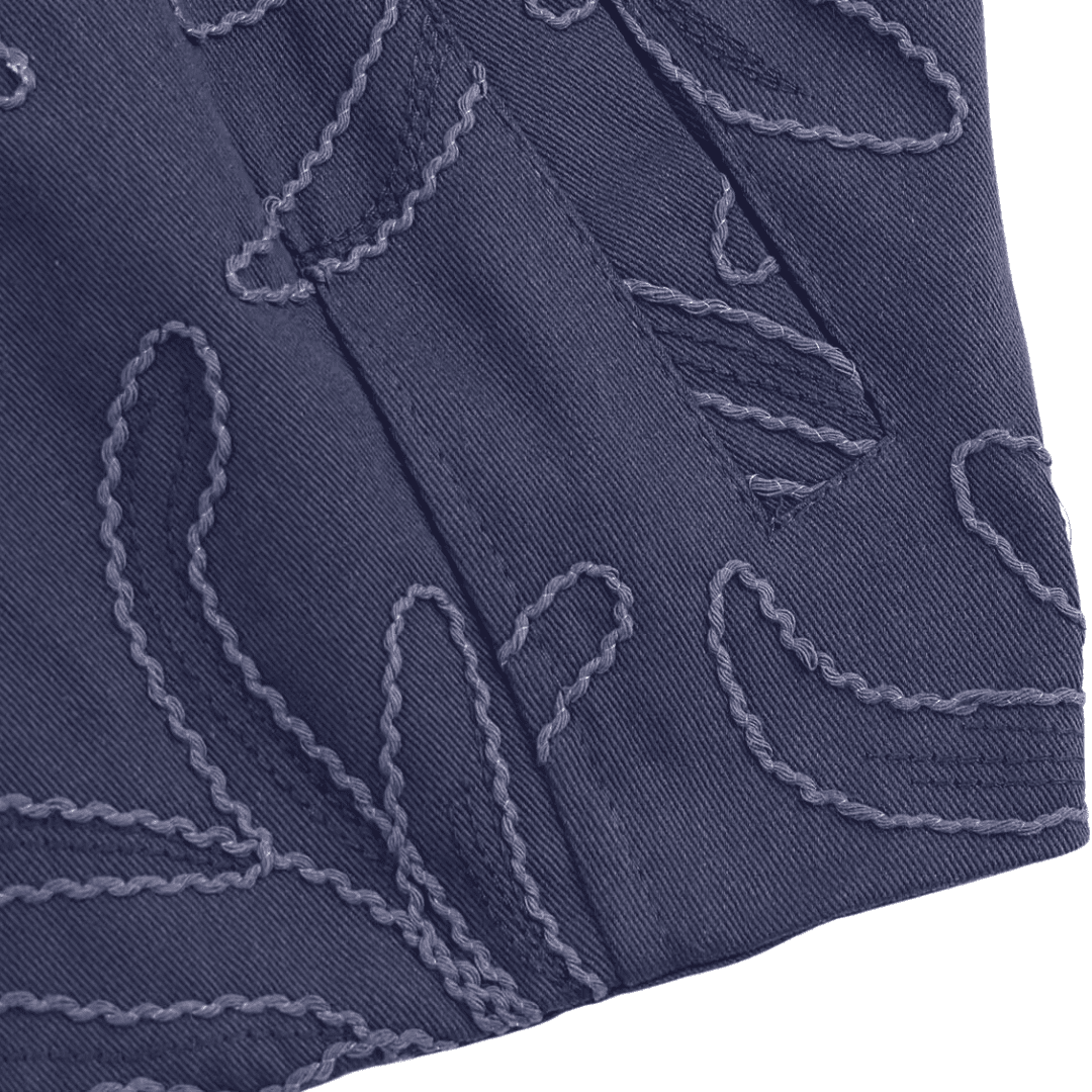 Embroidered Floral Bomber Jacket