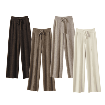 Strickhose mit weitem Bein