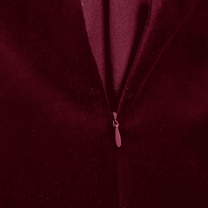 Samt-Crop-Top mit Schleife am Rücken