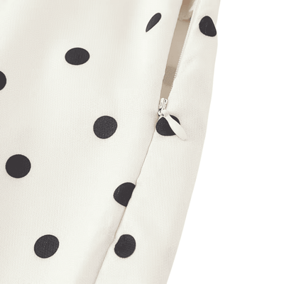 Set aus kurzem Blazer mit Polka-Dots